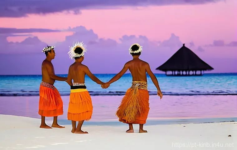 키리바시 경제 성장률 분석 - **Prompt Title: The Blue Heart of Kiribati: Morning Catch and Community Life**
    A bustling and li...